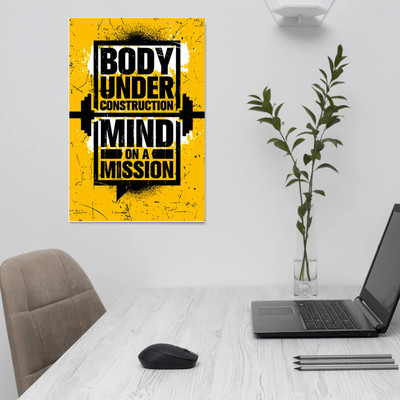 TATMODS 45.72 cm Body Mind with Friendship Posters ComboFor School Decor Pack of 2 Reusable Sticker(Pack of 2)