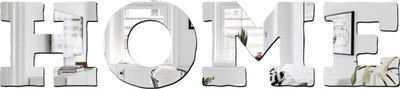 wall1ders 60 cm HomeSilver_WFLP Self Adhesive Sticker(Pack of 1)