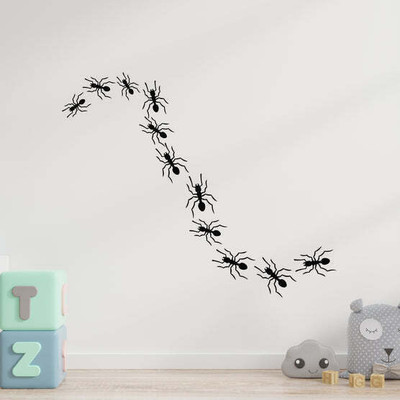 Xskin 27 cm Ants Traveling In Row Self Adhesive Sticker(Pack of 1)