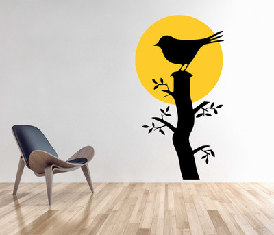 Littlebuds 70 cm Bird Wallsticker Removable Sticker(Pack of 1)