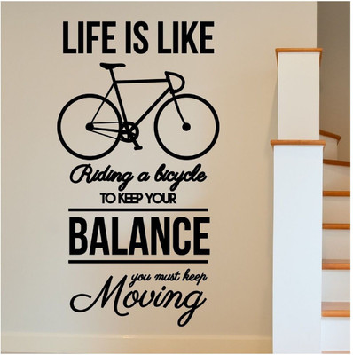 marvellous 80 cm m_bicycleriding Self Adhesive Sticker(Pack of 1)