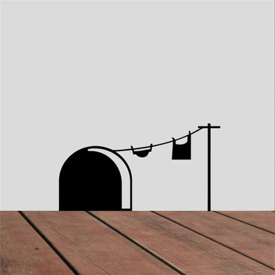 SnappyVinyl 30 cm Mouse Cloth Is Drying Self Adhesive Sticker(Pack of 1)