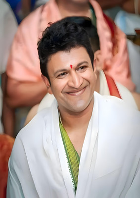 Dumdic 30 cm Puneeth Rajkumar A4 Strong Self Adhesive Sticker(Pack of 1)