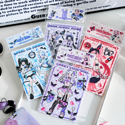 SELPRA 12 cm Morning foam Y2K sticker book explosion sweetheart series KoreanRemovableSticker Removable Sticker(Pack of 1)
