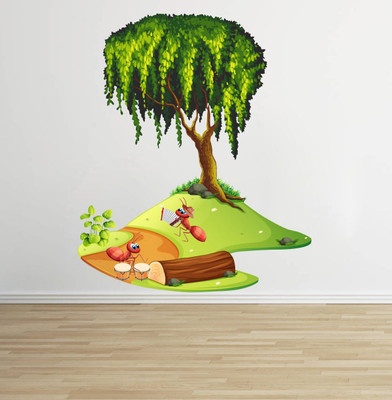 VCREATE DECOR 58 cm Tree Wall Sticker & Decal Self Adhesive Sticker(Pack of 1)