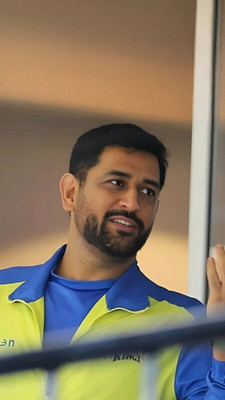 swaroopa 16.5 inch Thala Dhoni A3 size non tearable sticker Self Adhesive Sticker(Pack of 1)