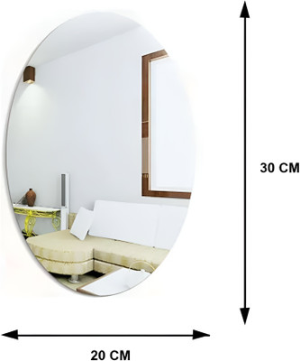 PENADIA 20 cm mirror_sticker wall sticker bathroom sticker kitchan sticker Self Adhesive Sticker(Pack of 1)