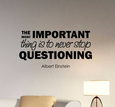 SnappyVinyl 75 cm The Most Important Thing Wall Self Adhesive Sticker(Pack of 1)