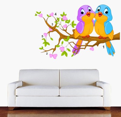 VCREATE DECOR 58 cm Lovely Bird Wall Sticker & Decal Self Adhesive Sticker(Pack of 1)