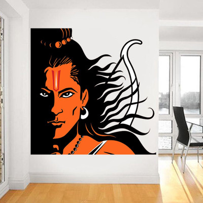 crystalsign 41 cm Ram Ji Wall Sticker_S Self Adhesive Sticker(Pack of 1)