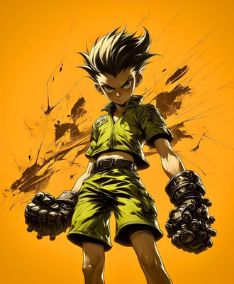 swaroopa 16.5 inch Hunter X Hunter Sticker Self Adhesive Sticker(Pack of 1)