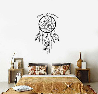 SnappyVinyl 27 cm l Dream Catcher D Self Adhesive Sticker(Pack of 1)