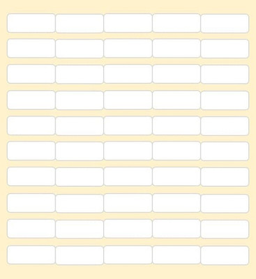 BlackDreams 2 cm Plain Small Blank Label (20mmx10mm) for General Use - White - Pack of - 10000 Self Adhesive Sticker(Pack of 10000)