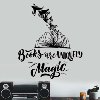 SnappyVinyl 42 cm Books Self Adhesive Sticker(Pack of 1)
