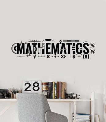 Xskin 137 cm Lettering Mathematics Math Self Adhesive Sticker(Pack of 1)