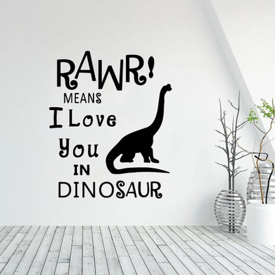SnappyVinyl 30 cm NEW dinosaur Self Adhesive Sticker(Pack of 1)