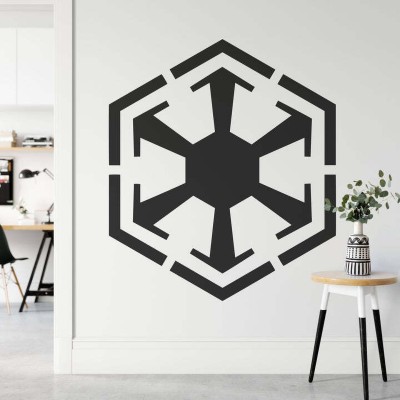 SnappyVinyl 40 cm Star Wars Sith Logo Self Adhesive Sticker(Pack of 1)