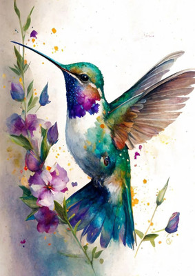 Dumdic 30 cm Nice Bird On Fly Double Self Adhesive Sticker(Pack of 1)