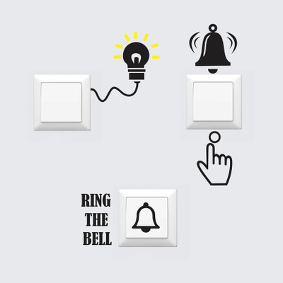 SnappyVinyl 25 cm Light Switch Self Adhesive Sticker(Pack of 1)