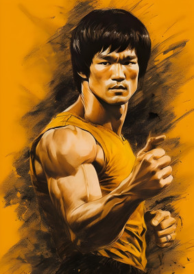Dumdic 30 cm The Bruce Lee A4 Strong Self Adhesive Sticker(Pack of 1)
