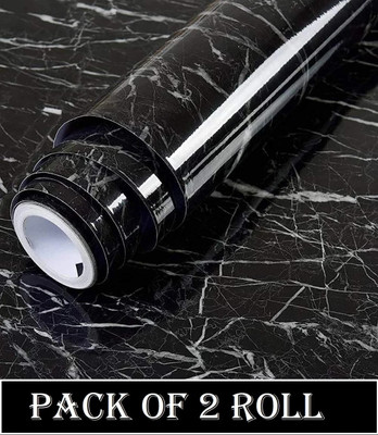 SIRTERIQ 400 cm Shining Marble wallpaper For Kitchen, Wall Self Adhesive Sticker(Pack of 2)