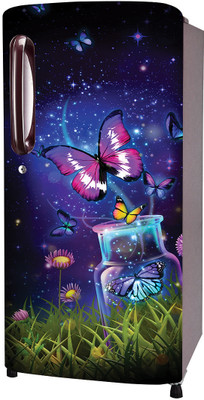 SDPRINTINGHUB 49 inch Fridge Single Door Wallpaper Sticker Wrap For Refrigerator (Size 24x65 inch) Self Adhesive Sticker(Pack of 1)
