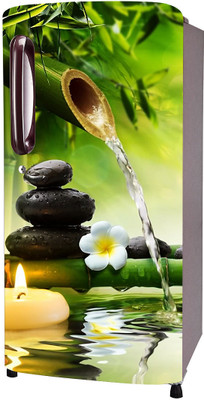 SDPRINTINGHUB 49 inch Fridge Single Door Wallpaper Sticker Wrap For Refrigerator (Size 24x61 inch) Self Adhesive Sticker(Pack of 1)