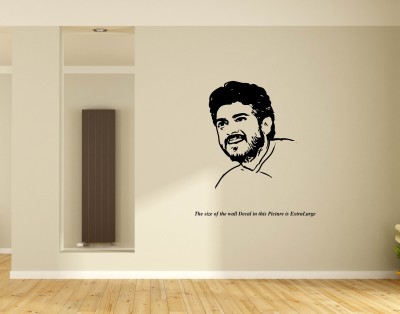 PEACOCKRIDE 60 cm Ajith Kumar Wall Decal Self Adhesive Sticker(Pack of 1)