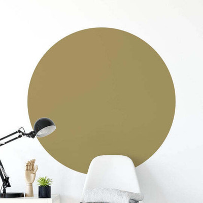 SnappyVinyl 40 cm Circle Shape Colour Block Self Adhesive Sticker(Pack of 1)