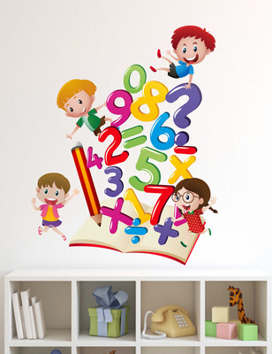 Littlebuds 60 cm Numbers Removable Sticker(Pack of 1)