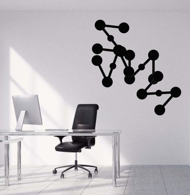 Art And Creation 27 cm Scientific Research Design Self Adhesive Sticker(Pack of 1)