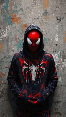 swaroopa 16.5 inch Spiderman A3 size non tearable sticker Self Adhesive Sticker(Pack of 1)