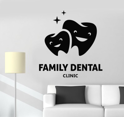 stylishdecor 65 cm s_familydentalclinic Self Adhesive Sticker(Pack of 1)