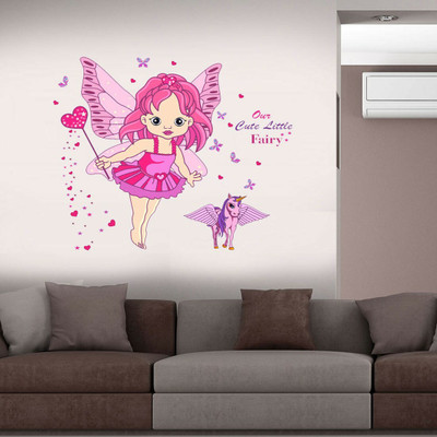 walkart 1 cm our cute little fairy with blessing design Removable Sticker(Pack of 1)