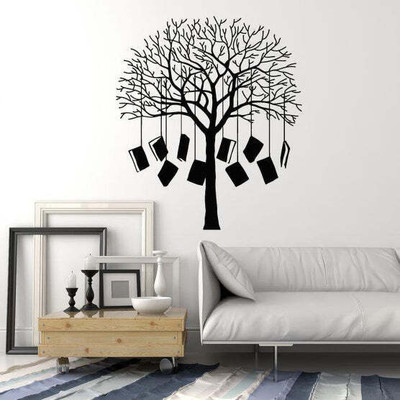 SnappyVinyl 27 cm Books Tree Home Library Self Adhesive Sticker(Pack of 1)