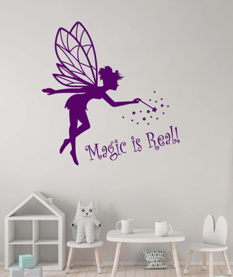 SnappyVinyl 27 cm Room Décor Fairy Self Adhesive Sticker(Pack of 1)