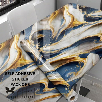 ambdded 200 cm AMB-STICKER-76-PACKOF-6 Self Adhesive Sticker(Pack of 6)