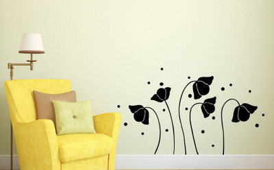 Littlebuds 100 cm Flower Removable Sticker(Pack of 1)