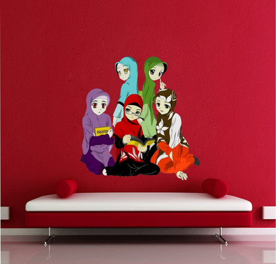 Rathor Design 70 cm Abstract Wall Sticker (70Cm X68Cm)_New_Relist Self Adhesive Sticker(Pack of 1)
