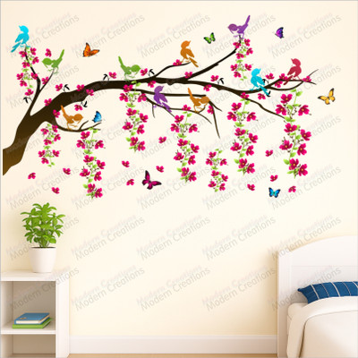 MODERN CREATIONS 150 cm DECORATIVE WALL STICKER Self Adhesive Sticker(Pack of 1)
