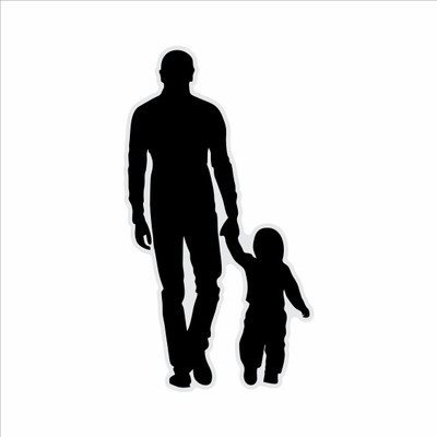 The Printpack 26 cm My dad My Hero Car/Wall/Door/Window Self Adhesive Sticker(Pack of 1)