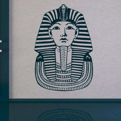SnappyVinyl 40 cm Tutankhamun Pharaoh Burial Mask Self Adhesive Sticker(Pack of 1)