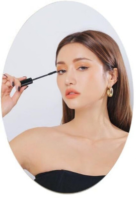 SJ Enterprises 30 cm Mirror Sticker for Wall Self-Adhesive Self Adhesive Sticker(Pack of 2)