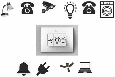 Riditcreation 30 cm SWITCH STICKER Self Adhesive Sticker(Pack of 1)