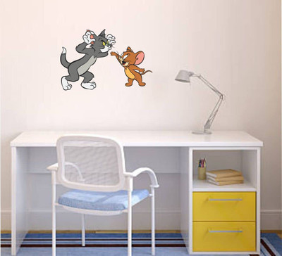 amazinghub 23 inch TOMM AND JERRY WALL STICKER Self Adhesive Sticker(Pack of 1)