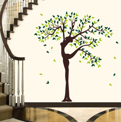 walkart 1 cm tree branch as a women hand Removable Sticker(Pack of 1)