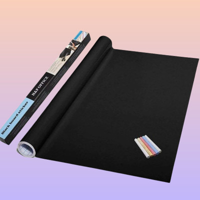 juggaris 45 cm Blackboard decal sheet 45x200cm ideal for home workspace classroom Removable Sticker(Pack of 1)