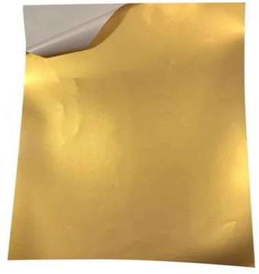 Mynx 8.3 inch 35 A4 Golden Sticker Paper Sheets 180 GSM Self Adhesive Labels Printing Crafts Self Adhesive Sticker(Pack of 35)
