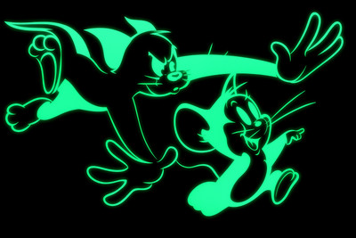 Sanu Creation 10 cm Night Glowing Sticker Glow in the Dark Sticker(Pack of 4)