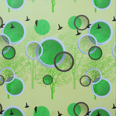 HOMEMATES Nature Green Wallpaper(304.8 cm x 45 cm, Pack of 20)